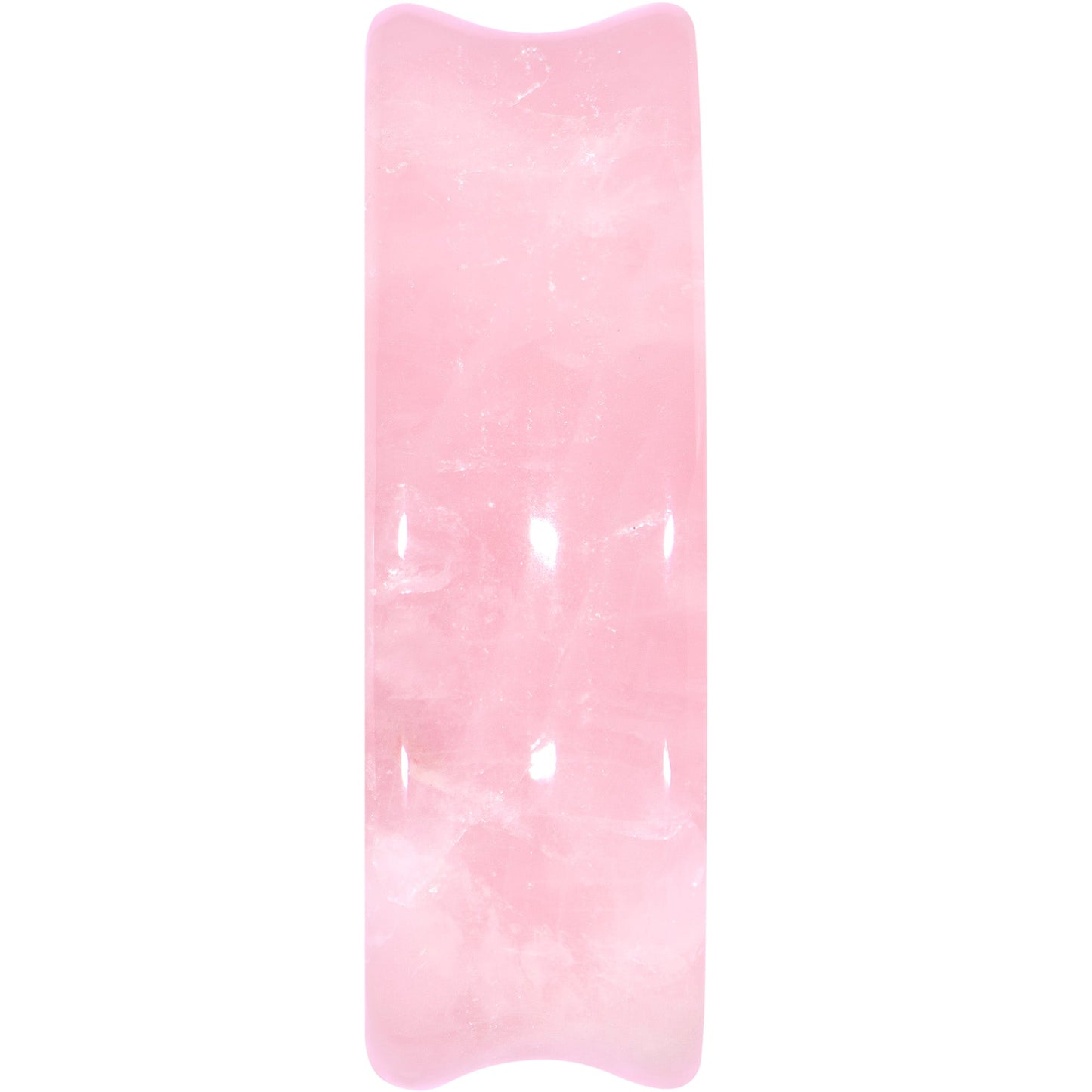 Pink Rose Quartz Drop Saddle Plug Set