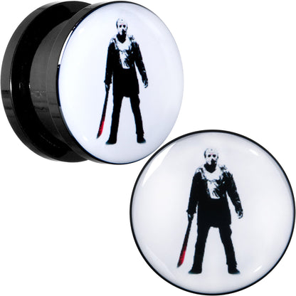 Licensed Friday the 13th Black Jason Voorhees Screw Fit Plug Set