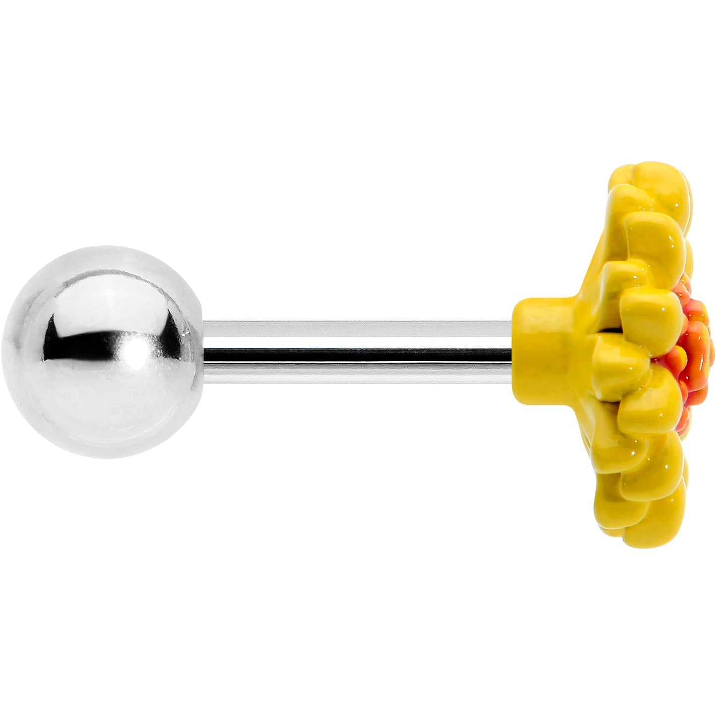 16G 1/4 Happy Sunflower Cartilage Tragus Earring