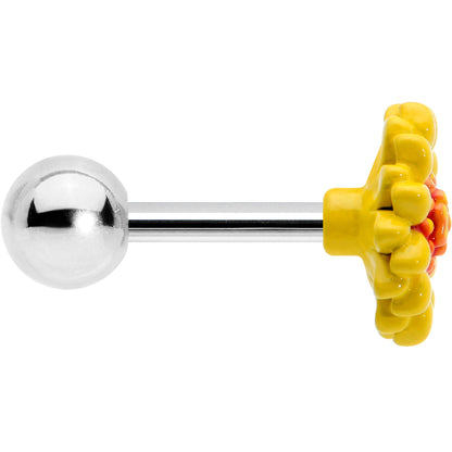 16G 1/4 Happy Sunflower Cartilage Tragus Earring