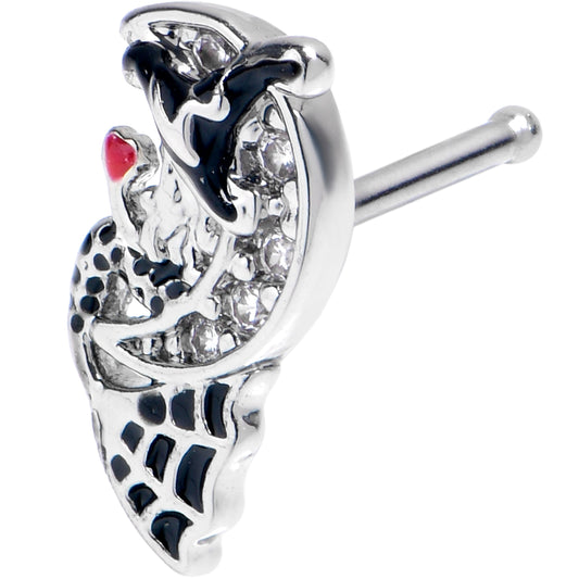 20G 7mm Crescent Moon Witch Halloween Nose Bone