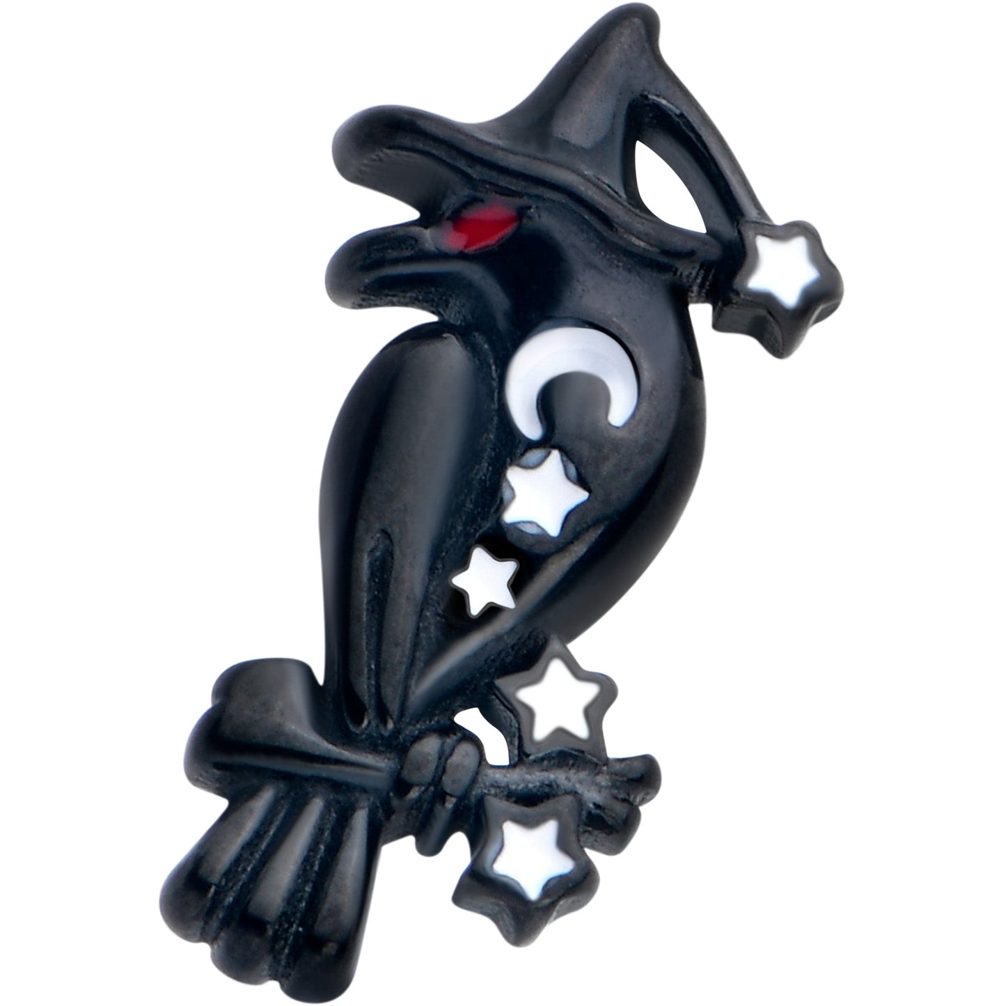 Black Raven Witch Barbell Tongue Ring