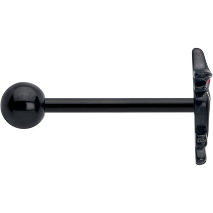 Black Raven Witch Barbell Tongue Ring