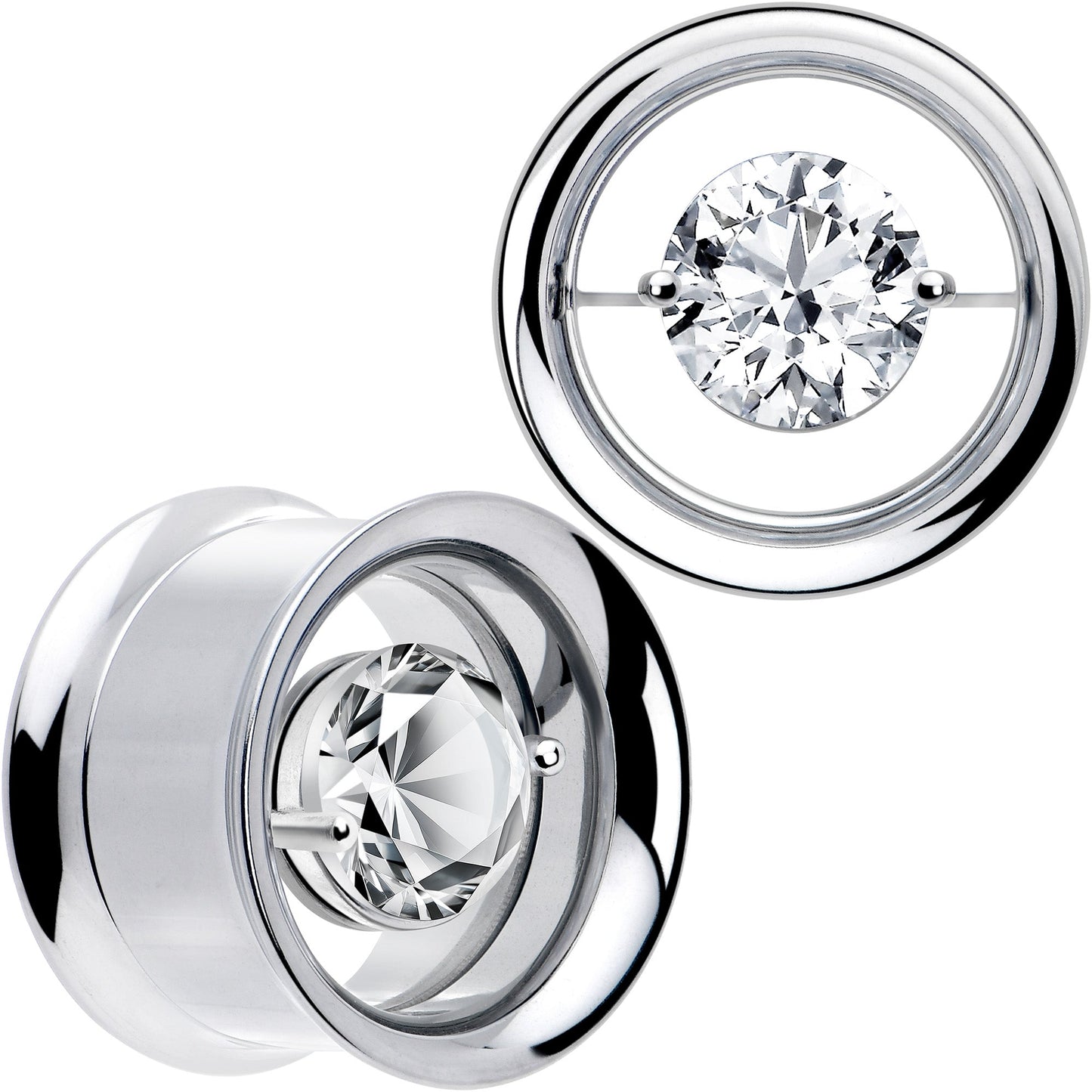 Gem Floating Screw Fit Tunnel Plug Set Available Sizes 8mm to 16mm