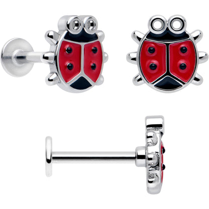 16G 5/16 Ladybug Hippie Flower Labret Monroe Tragus Set of 3