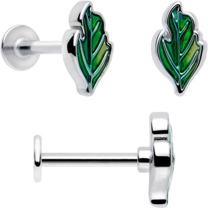 16G 5/16 Ladybug Hippie Flower Labret Monroe Tragus Set of 3