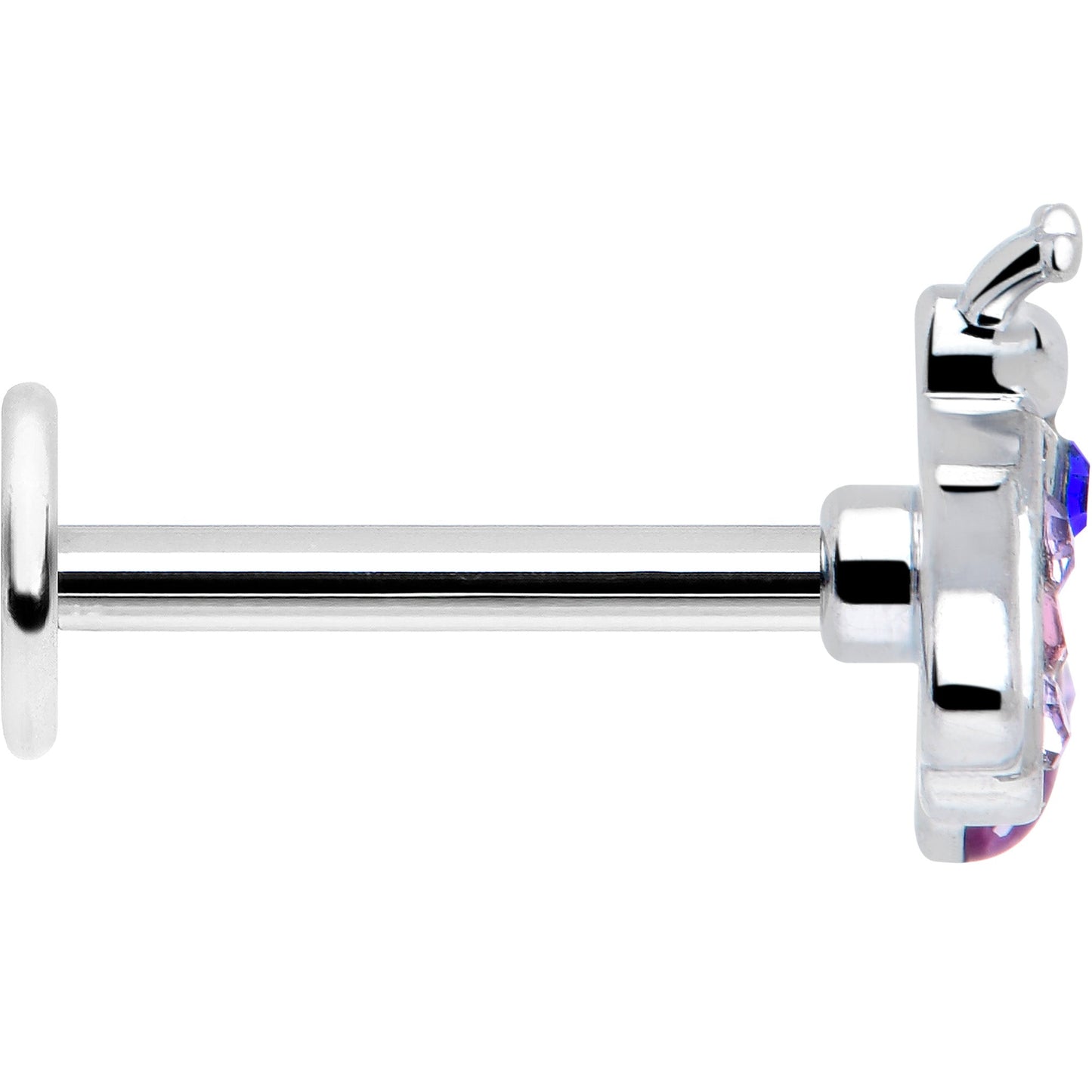 16G 5/16 Pink Blue Gem Beautiful Insect Labret Monroe Tragus