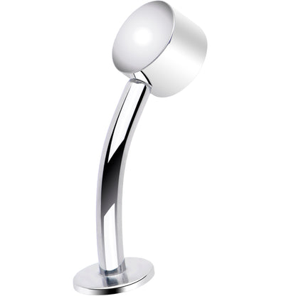 Bezel Gem Titanium Threadless Floating Belly Ring