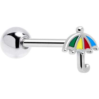 Colorful Umbrella Barbell Tongue Ring