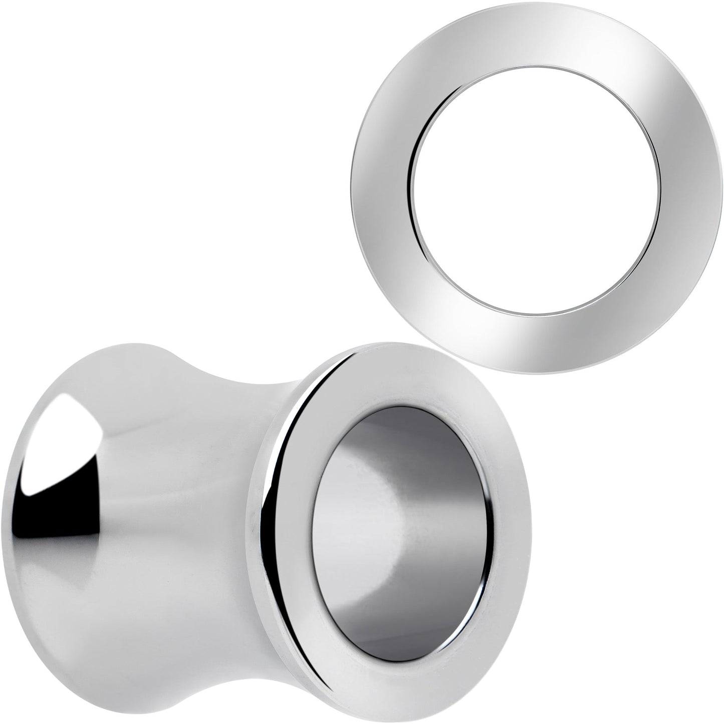 Hand Polished Thick Double Flare Tunnel Plug Set 6mm to 25mm