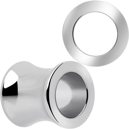Hand Polished Thick Double Flare Tunnel Plug Set 6mm to 25mm