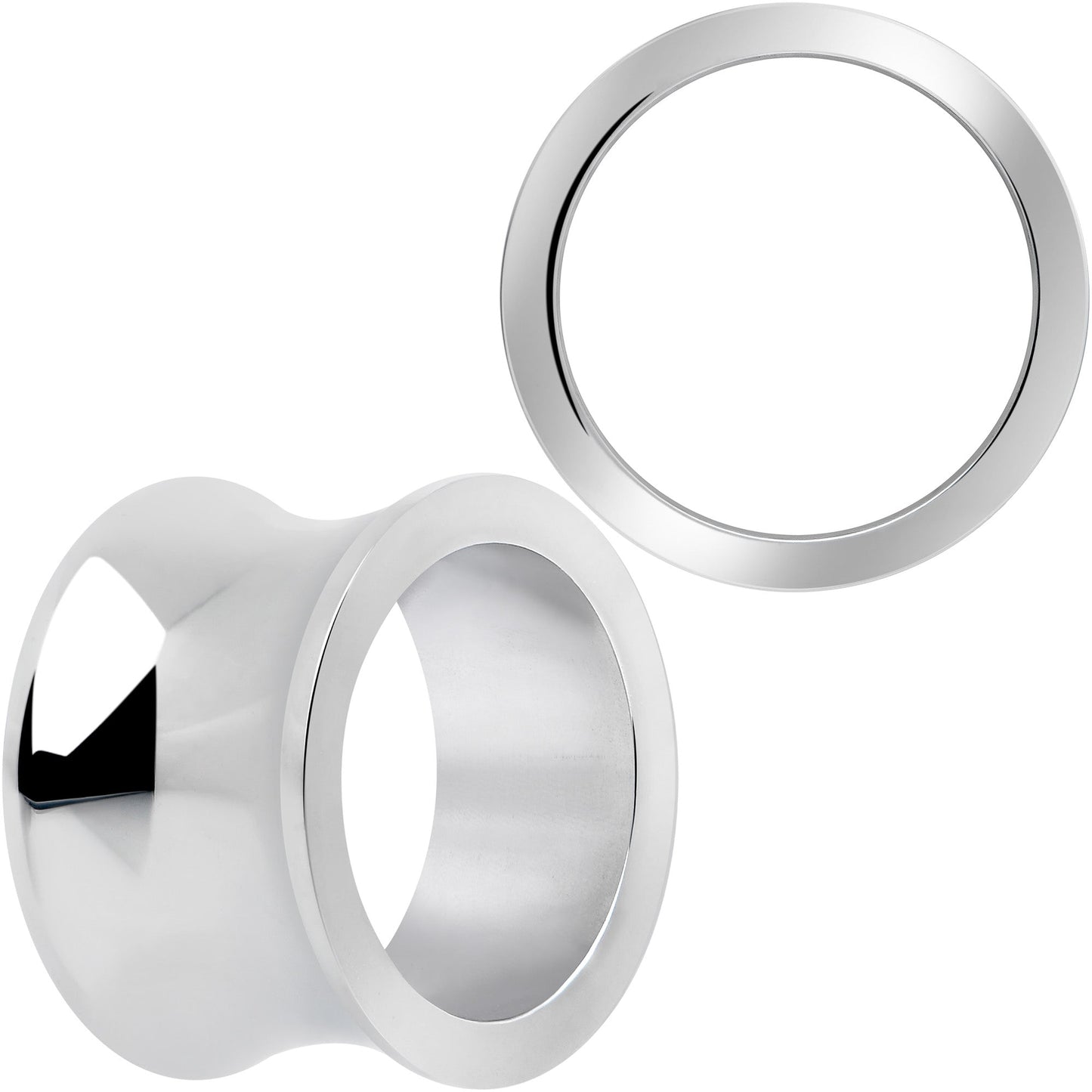 Hand Polished Thick Double Flare Tunnel Plug Set 6mm to 25mm