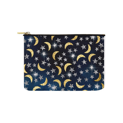 Moon and Stars Small Carry-All Pouch