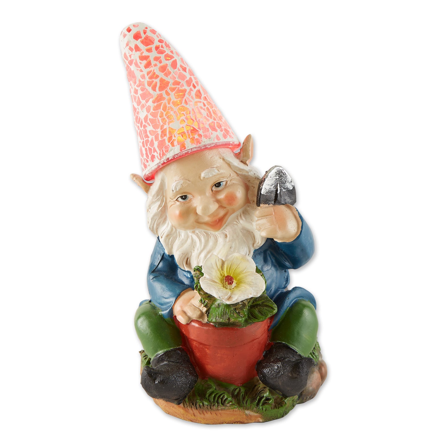 GARDENING GNOME SOLAR STATUE