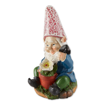 GARDENING GNOME SOLAR STATUE