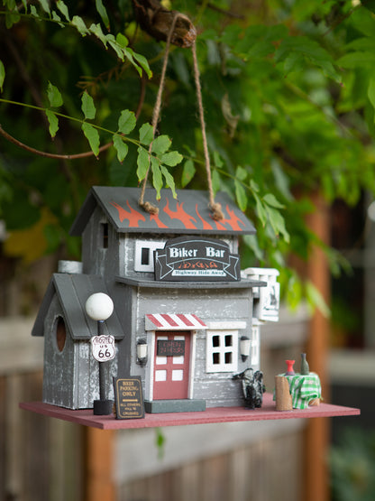 ROUTE 66 BIKER BAR BIRDHOUSE
