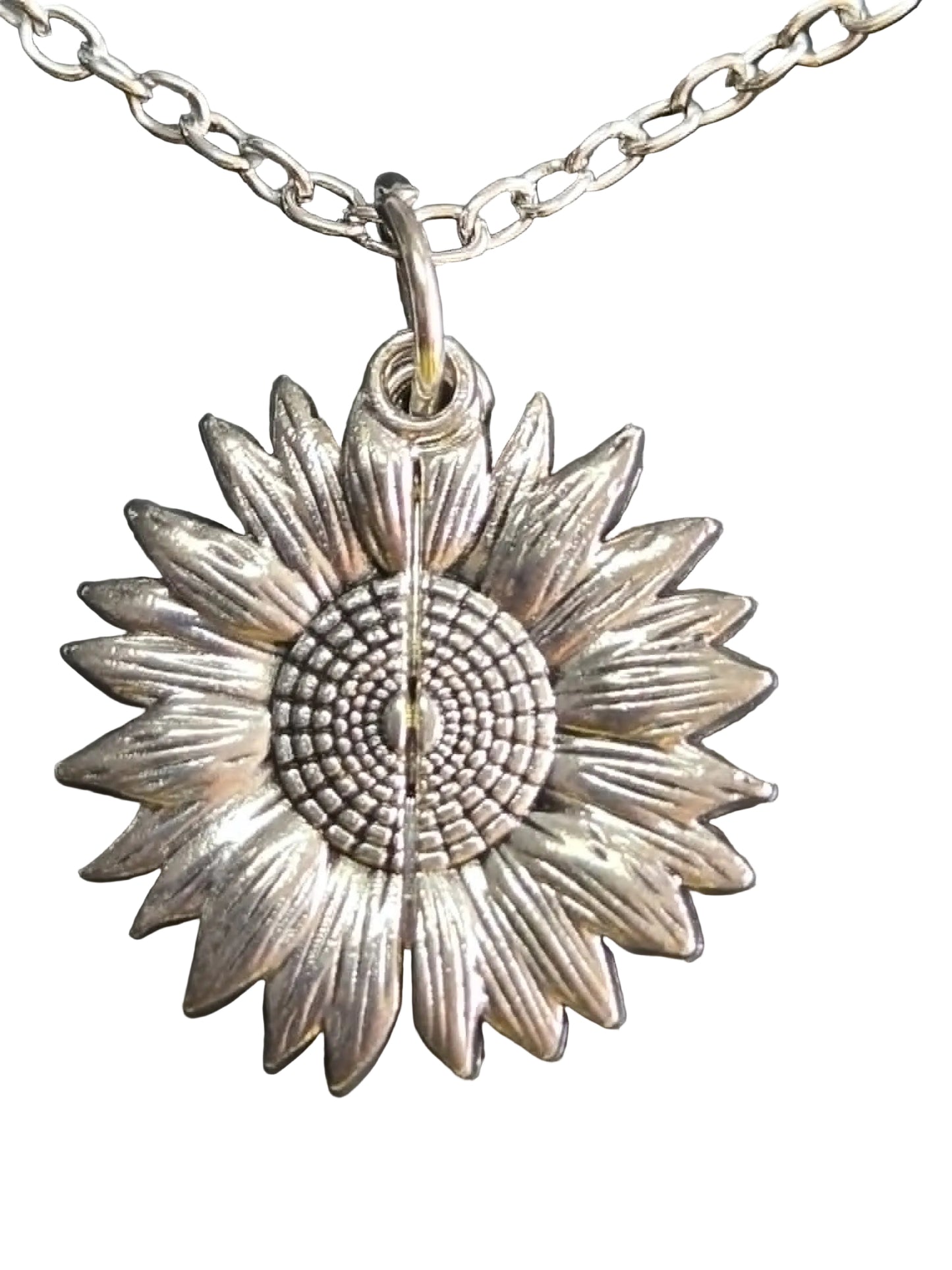 You Are My Sunshine Sunflower Necklace