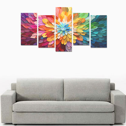 Colorful Flowers Canvas Wall Art Prints