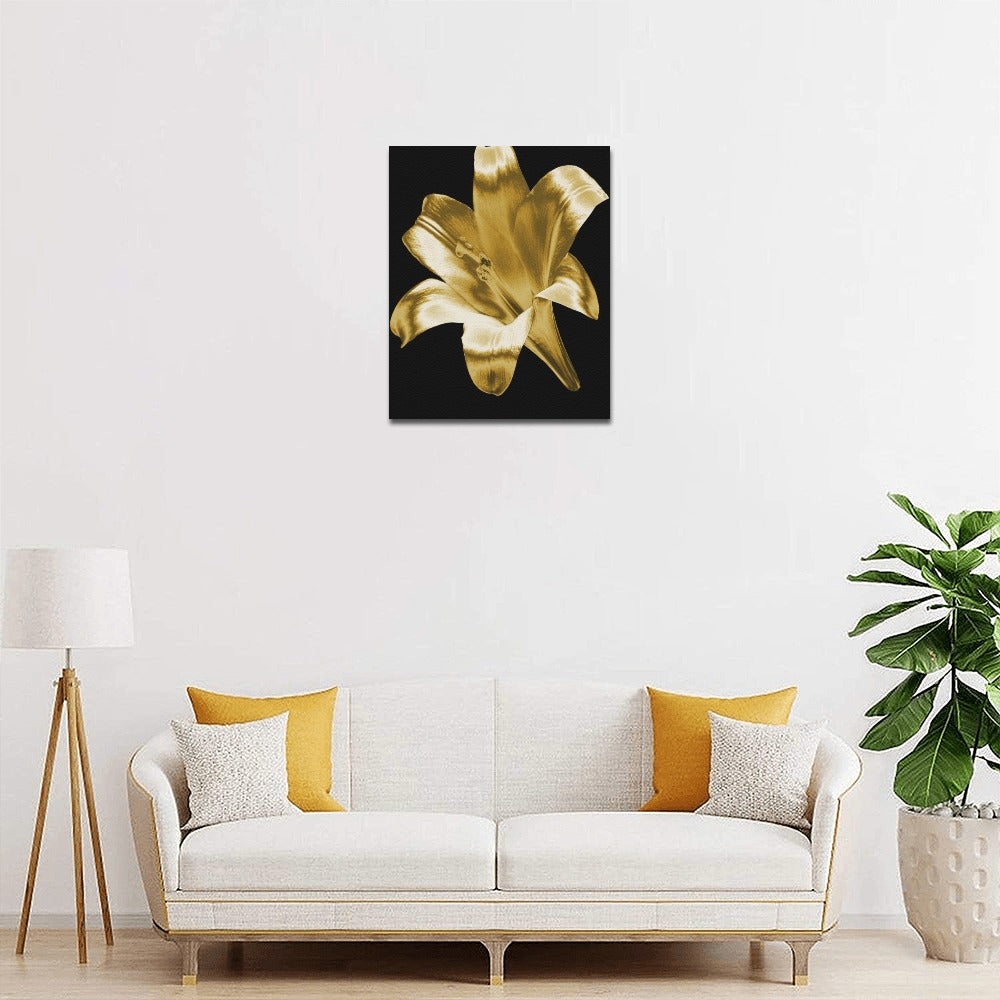 Black and Gold Collection Framed Canvas Print