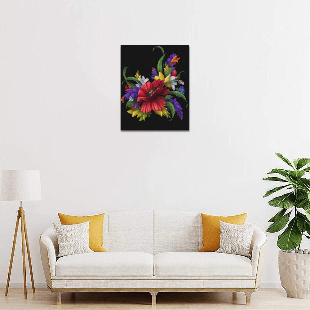 Floral Framed Canvas Print