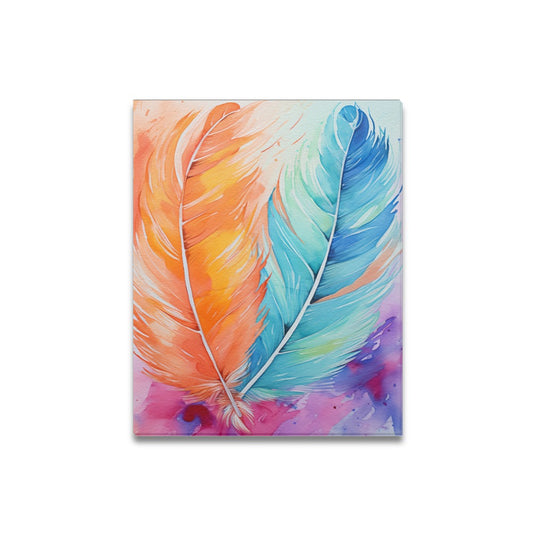 Feathered Framed Canvas Print