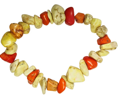 Amber with Howlite Bracelet