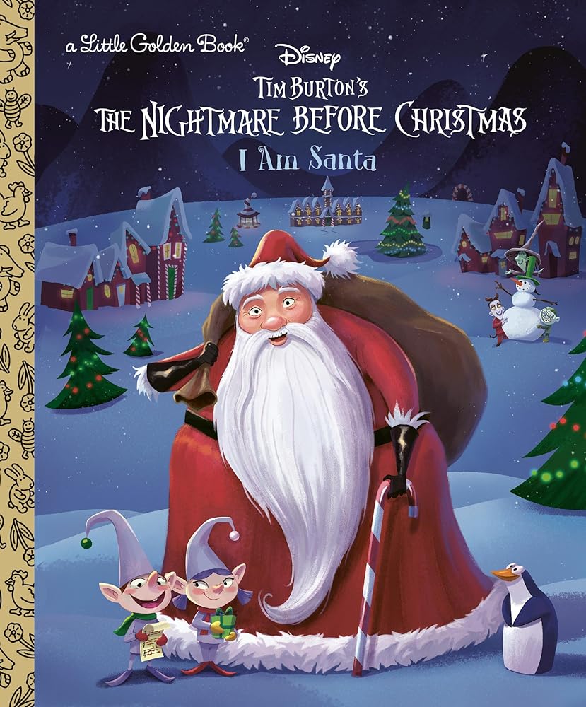 I Am Santa (Disney Tim Burton's The Nightmare Before Christmas) (Little Golden Book) cover image
