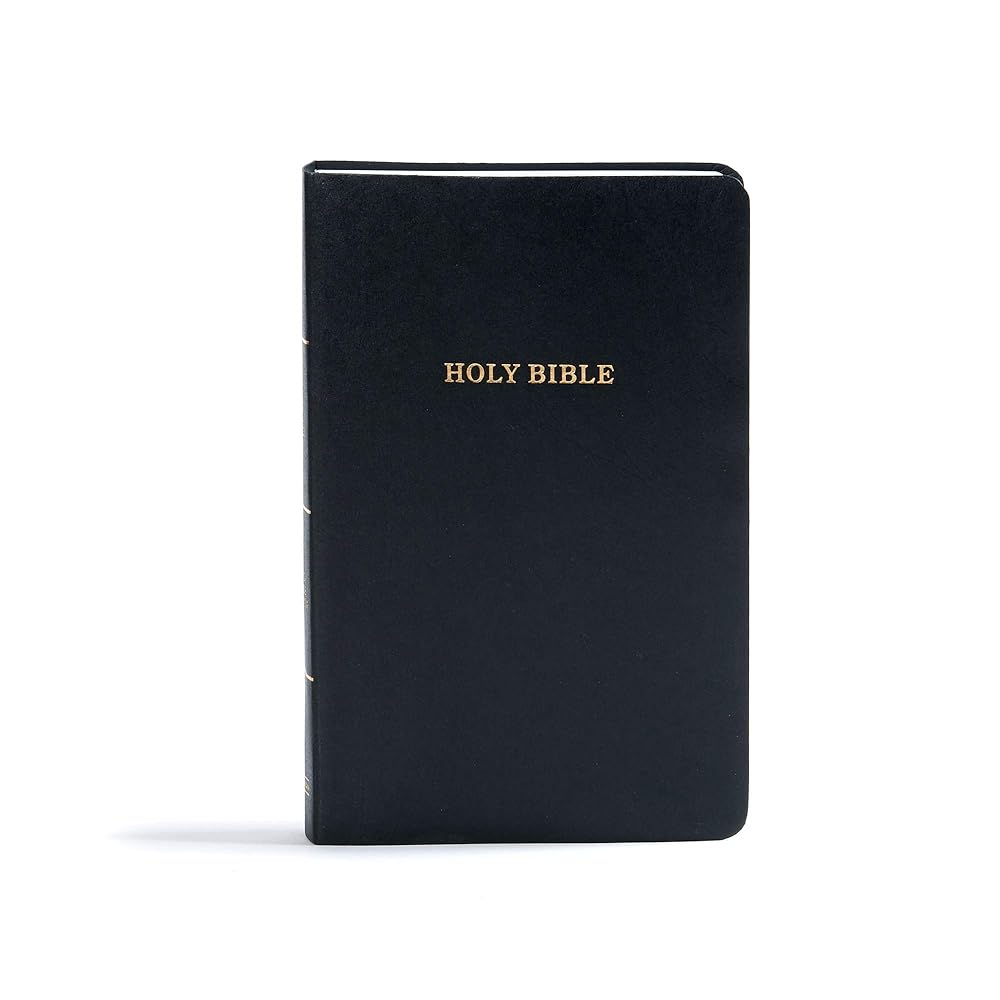 KJV Gift and Award Bible, Black Imitation Leather, KJV Holy Bible, Red Letter, Pure Cambridge Text, Presentation Page, Easy-to-Read Bible MCM Type cover image