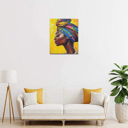 African Collection Frame Canvas Print