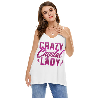 Crazy Crystal Lady Loose Summer Top