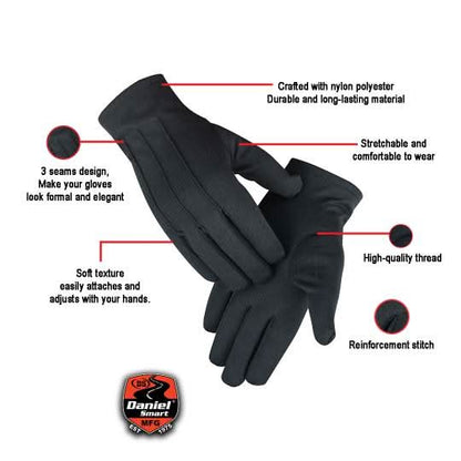 Dark Tie Black Formal Tuxedo Glove