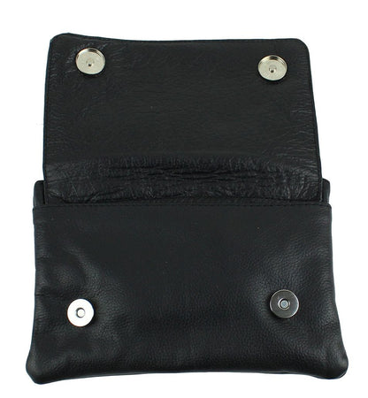All Naked Cowhide Leather Black Butterfly Belt Bag