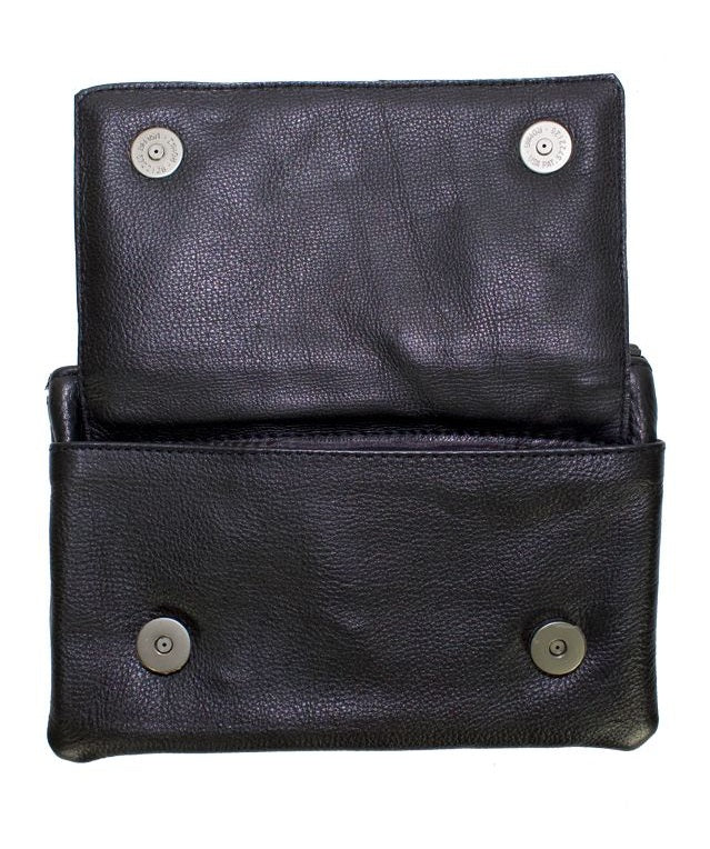 All Naked Cowhide Leather Turquoise Butterfly Belt Bag