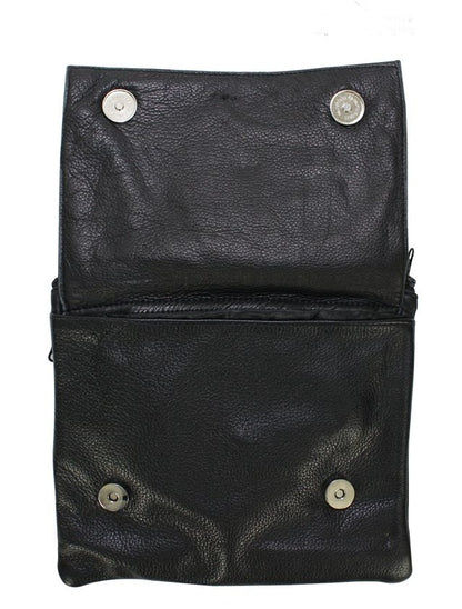 Naked Cowhide Leather Lime Green Butterfly Belt Bag W/ Studs