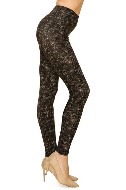 Multi Print High Waisted Leggings