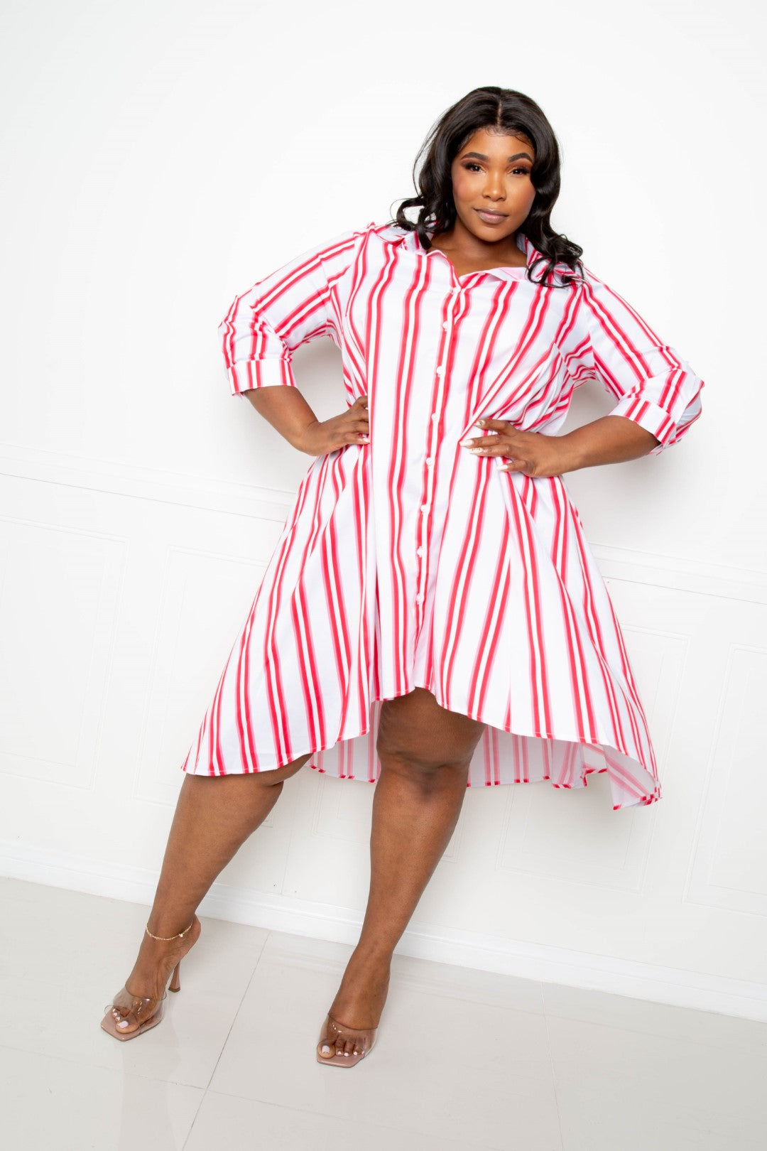 Stripe Shirt Dress