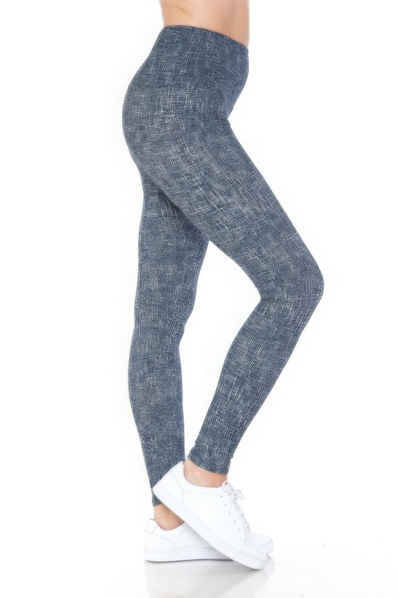 Multi Printed Yoga Knit Legging With High Waist