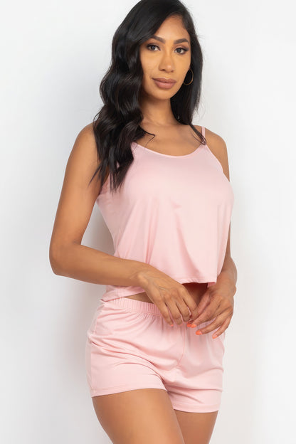 Blush Cami Top & Shorts Set