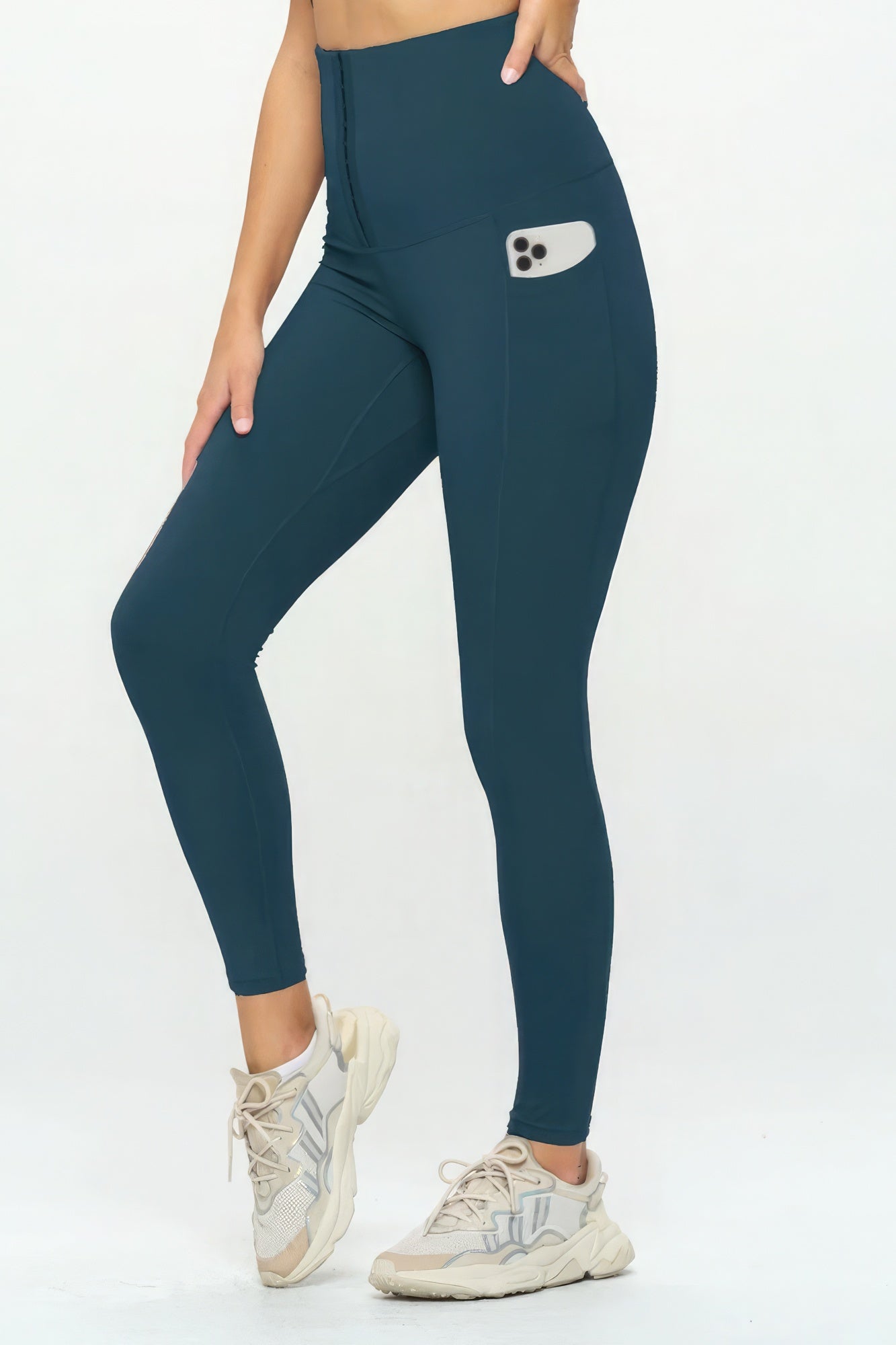 Teal Body Shaper Fashion Yoga Leggings