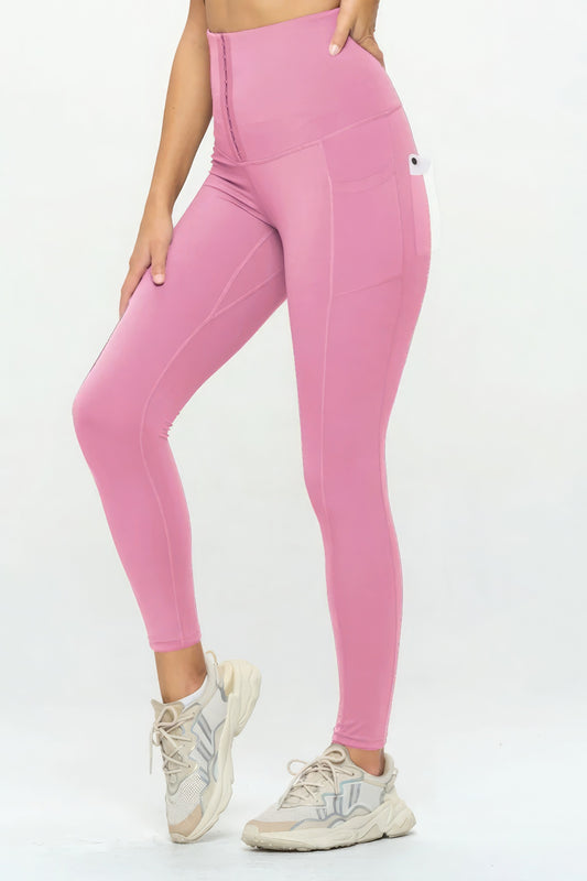 Pink Body Shaper Fashion Yoga Legging