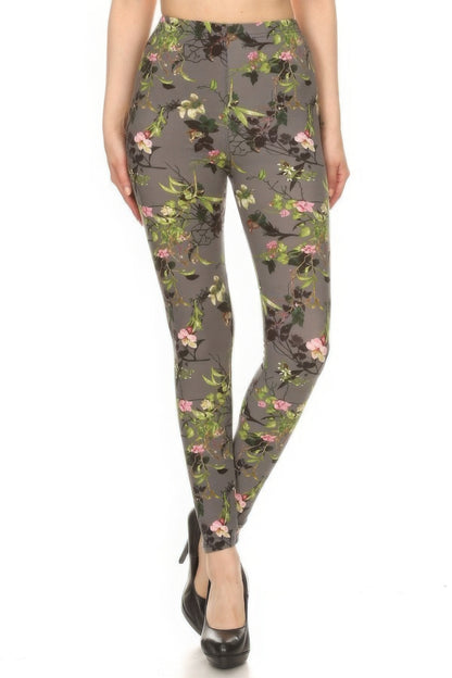 Floral Printed High Waist Leggings