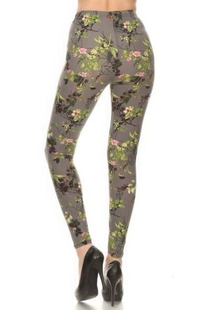 Floral Printed High Waist Leggings