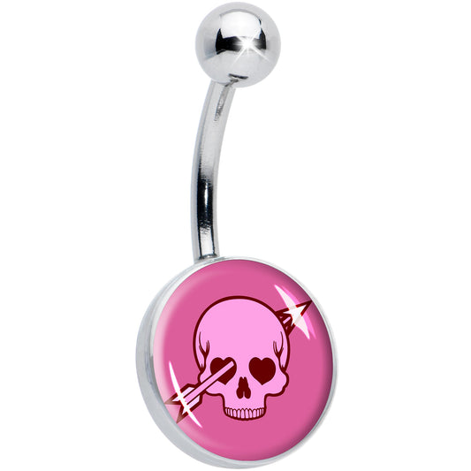 Valentine Cupid Skull Belly Ring by Onyx O