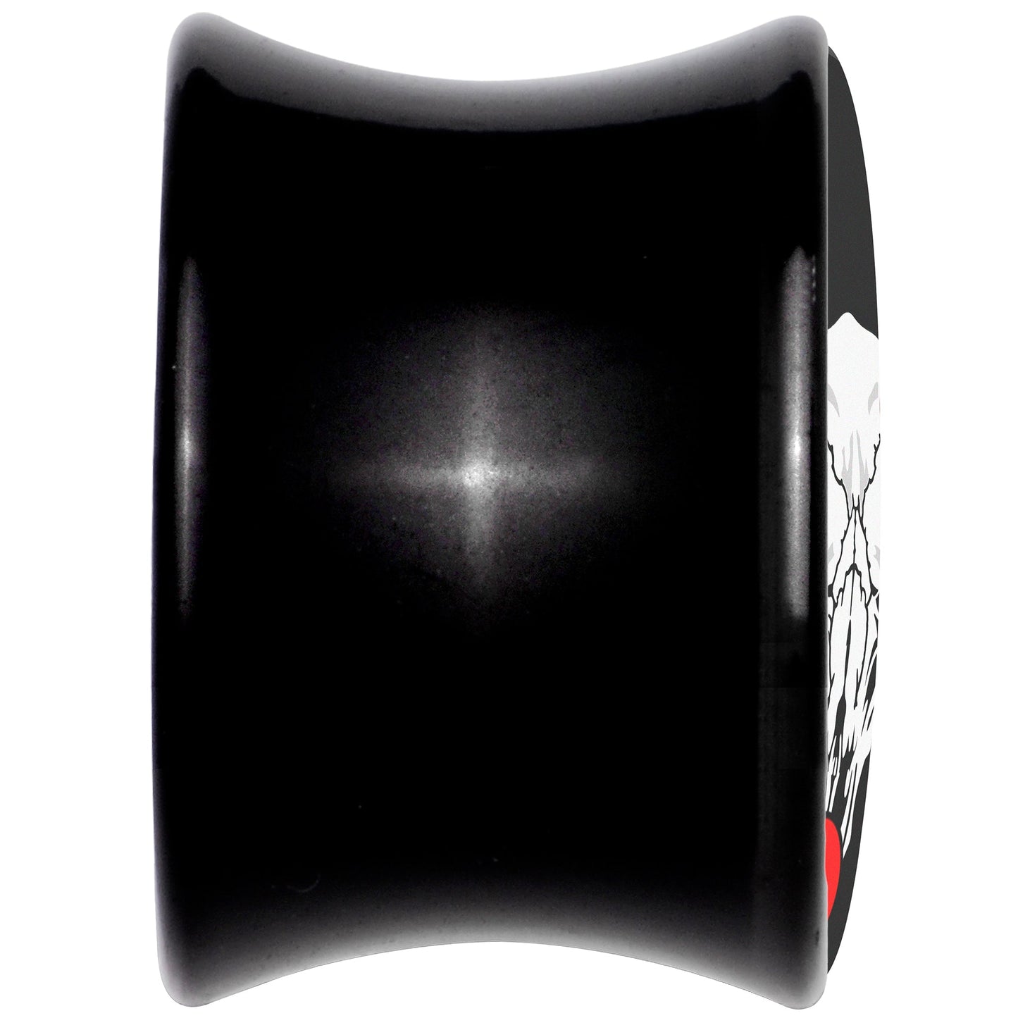 Holiday Dead Nosed Reindeer Black Acrylic Saddle Plug Set by Onyx O