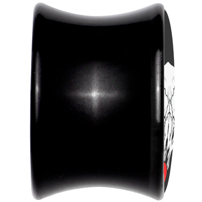 Holiday Dead Nosed Reindeer Black Acrylic Saddle Plug Set by Onyx O