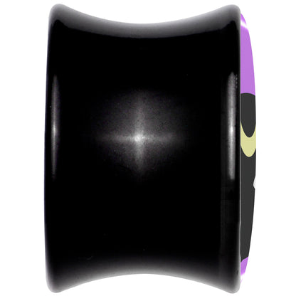 Black Mystic Kitty Cat Black Acrylic Saddle Plug Set by Onyx O