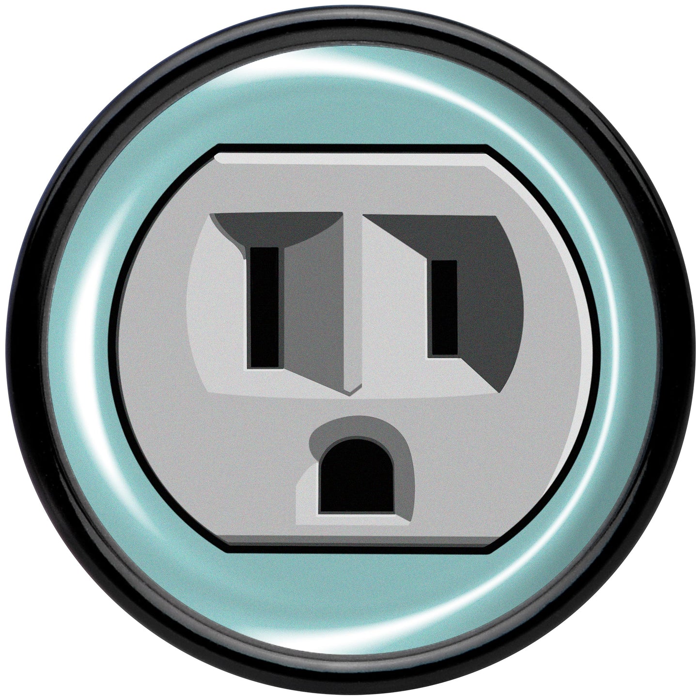 0G Frowning Plug OutletBlack Acrylic Saddle Plug Set by Onyx O