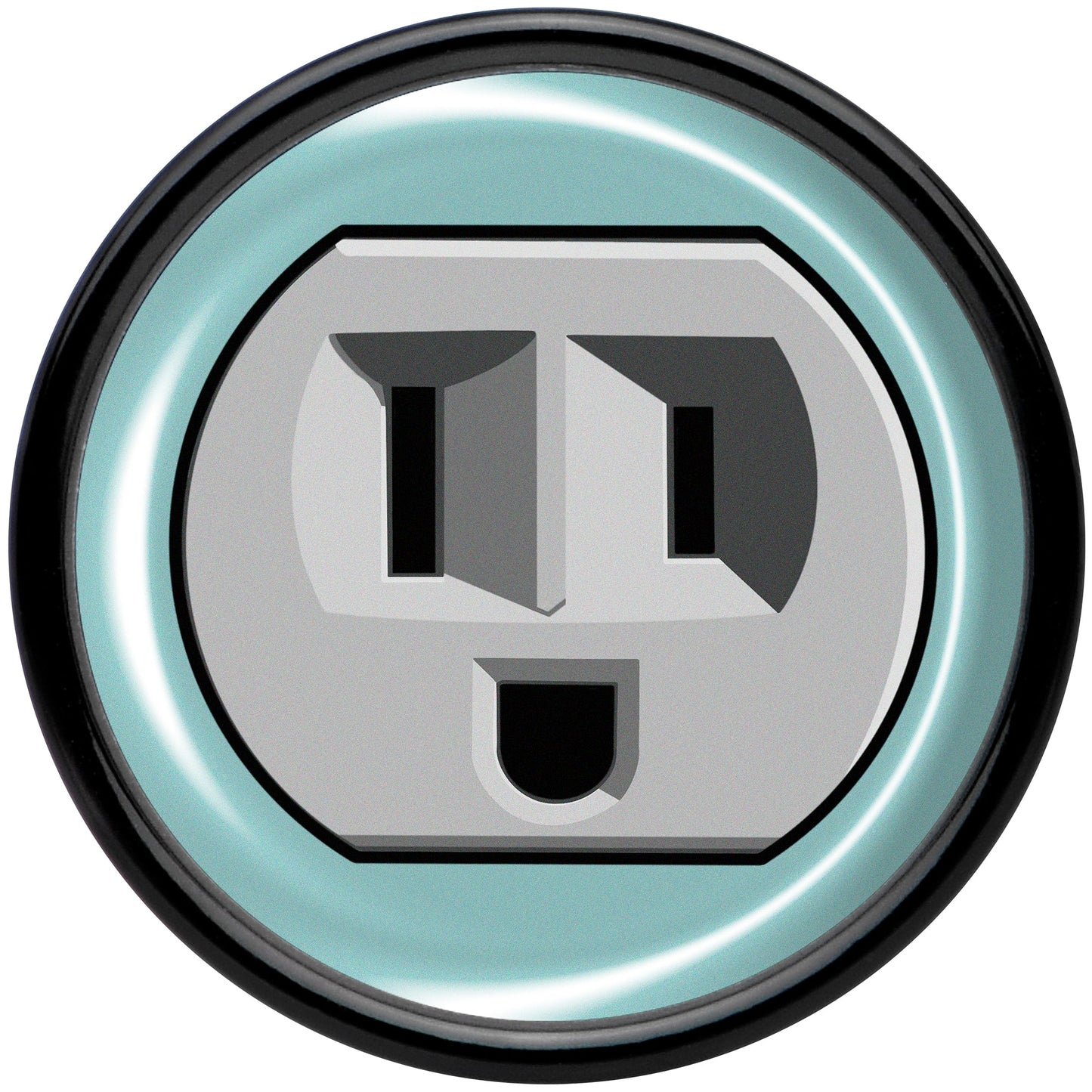 0G Smiling Plug Outlet Black Acrylic Saddle Plug Set by Onyx O