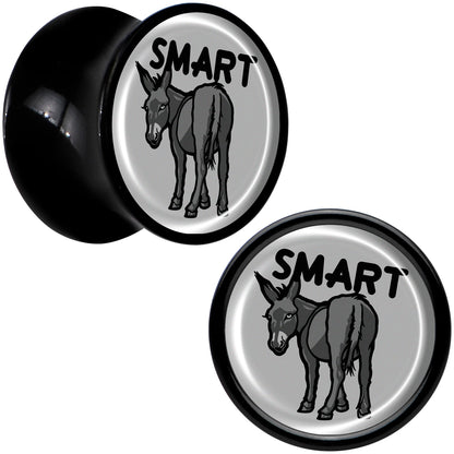 Donkey Smart Ass Black Acrylic Saddle Plug Set by Onyx O