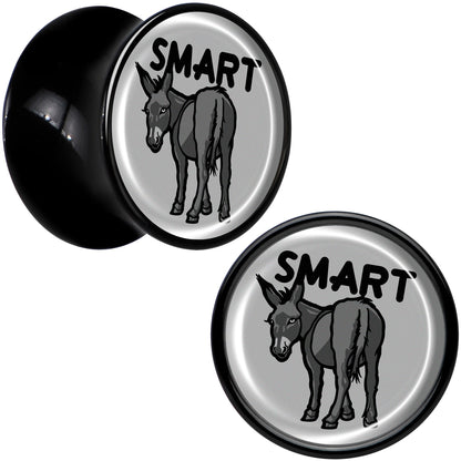 Donkey Smart Ass Black Acrylic Saddle Plug Set by Onyx O